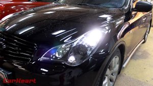 Infiniti EX, замена штатных модулей на бидиодные
