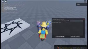 commands by Developer console roblox