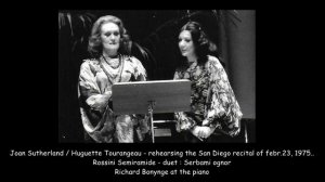 Rossini - Semiramide duet : Serbami ognor, sung by Joan Sutherland and Huguette Tourangeau