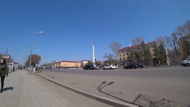 Караганда весной | от Бизнес-центра Казахстан до Дома Союзов на каскадной площади 2021 год