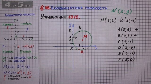 Упражнение № 1312 – ГДЗ Математика 6 класс – Мерзляк А.Г., Полонский В.Б., Якир М.С. смотреть онлайн