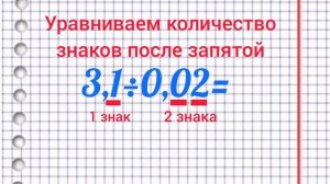 Деление десятичных дробей. Математика 5 класс.