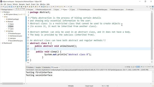 abstraction in java || what is abstract class and abstract methods in Java || Abstraction in Java смотреть онлайн