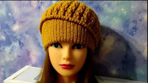 Шапочка объемным узором крючком. Подробный М.К. для новичков. (720p).mp4