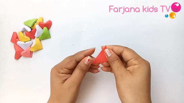 How to make 3D hearts / Diy 3d origami valentine heart смотреть онлайн