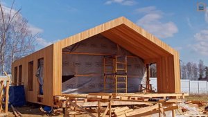 Кровля из лиственницы в проектах домов Барнхаус