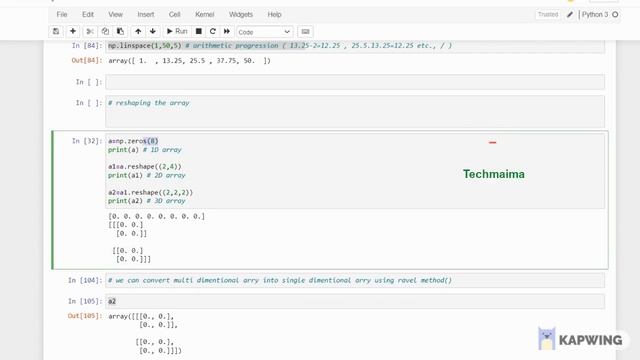 Python Numpy Full Course Explained! | ndarray numpy / Indexing / reading and writing | Techmaima