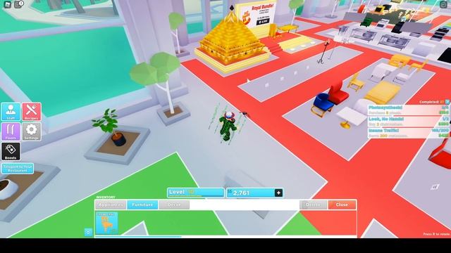 My Restaurant! (Русский) Roblox купил 3 этаж и обустроил его смотреть онлайн