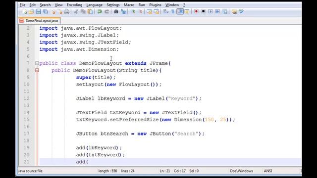 [Java Swing] Thiết kế form với FlowLayout смотреть онлайн