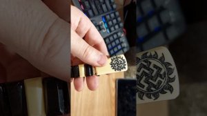 Четки перекидные классические, бильярдный шар, латунь, эбонит, резьба.