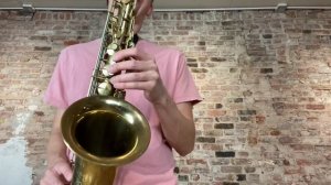 King Super 20 Tenor Sax 1947 Cleveland Tone Test! www.newyorksax.com