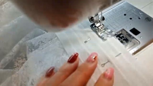 Пошив бантовой складки на тюли