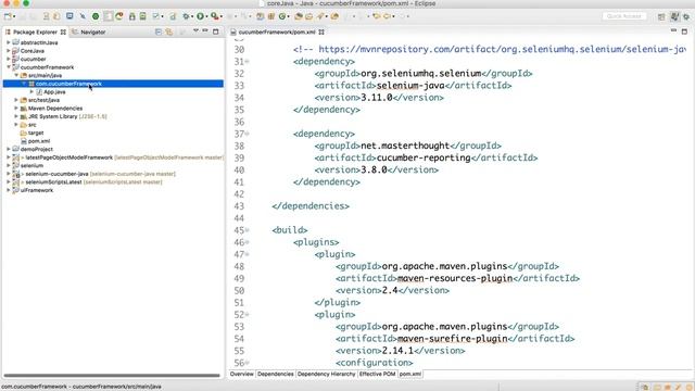 Add Required Dependencies for Selenium Cucumber Framework Video-4