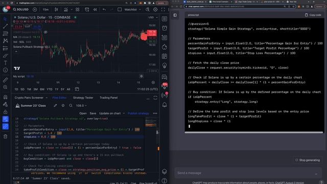 Chat GPT AUTOMATES Trading With Trading View