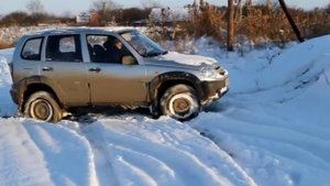 Шевроле нива зимой