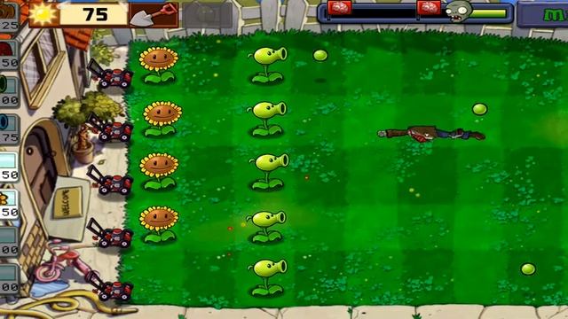 Plants vs Zombies.Набрали денег с сада. смотреть онлайн