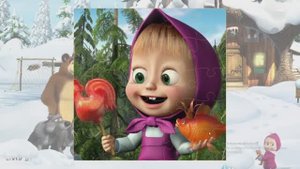 Маша и золотая рыбка.  Пазлы. Легкий уровень.