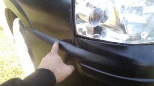 Бампер из стекловолокна на Chery amulet