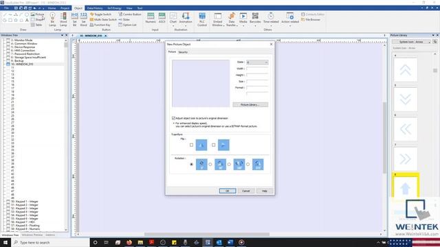 How To Rotate Text & Image Objects. Easy Builder Pro Weintek EBPro