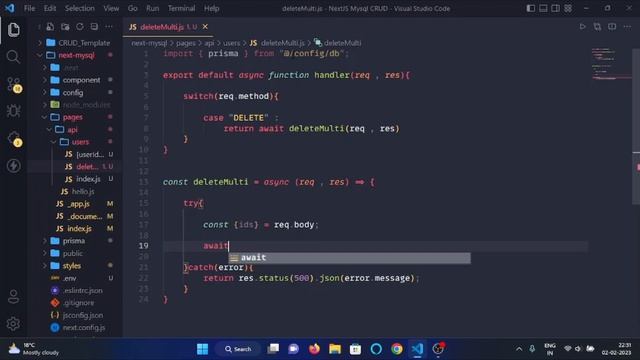 NEXTJS + MYSQL CRUD Tutorial for Beginners 2023 - #10 Deleting Multiple Users At Once