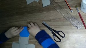 куб из картона