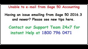 Sage email invoice not working
