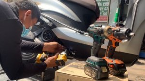 DEWALT DCF 921 .Test thực tế DEWALT DCF 921 tren YAMAHA .