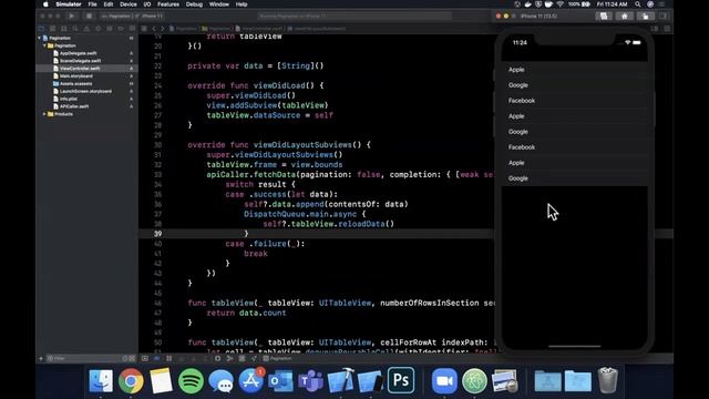 Swift: Infinite Scroll & Pagination Tableview (Xcode 11, iOS) - 2020