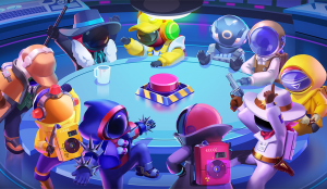 Всех с 8 марта. Играю с сестрой в Super Sus.