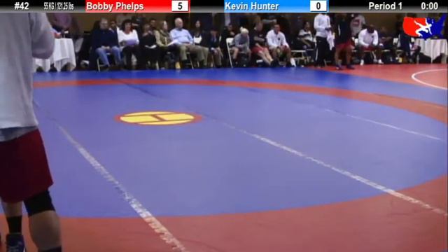 NYAC 55 KG / 121 lbs: Bobby Phelps vs. Kevin Hunter смотреть онлайн