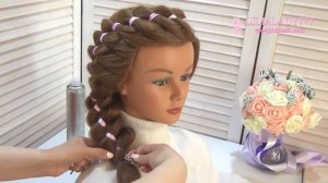 ?Простые прически на выпускной в детский сад? Косы ?Последний звонок.? Easy Prom Hairstyles