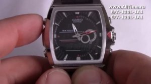 Обзор. Мужские наручные часы Casio Edifice EFA-120L-1A1