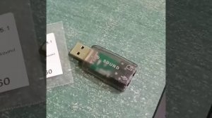 Внешняя USB звуковая карта для ноутбука или ПК