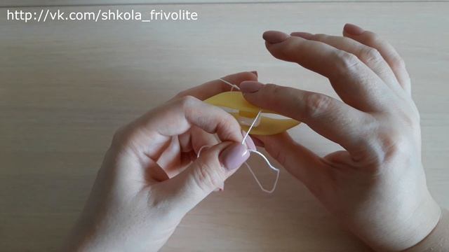 Как сплести узел фриволите челноком как сделать кольцо фриволите