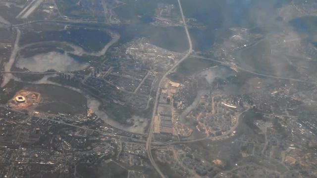 Строгино с высоты Boeing 737-300 смотреть онлайн