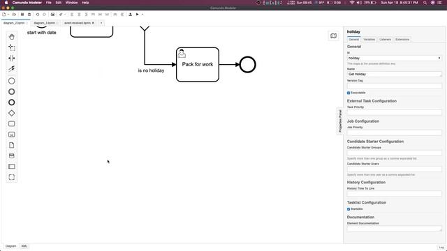 Camunda BPMN Example Holiday Checker #17