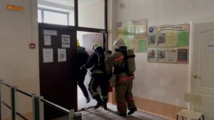 В Балашове тушили условный пожар в школе на ул.Софинского