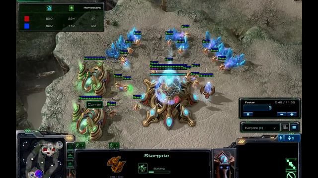 HD Starcraft 2 - Void Ray Rush against Zerg смотреть онлайн