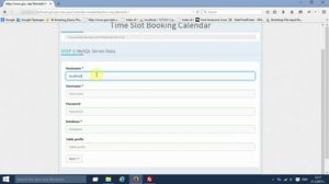 Time Slot Booking Calendar PHP Install