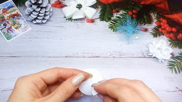 Самые милые Новогодние бантики / Канзаши мастер-класс смотреть онлайн