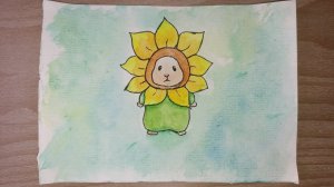 Хомяк / Рисунок акварелью