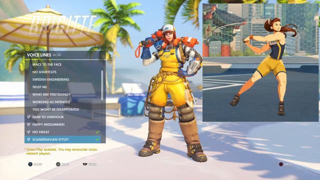 Overwatch Brigitte voice lines (summer games update 2021) #Brigitte  #Overwatch #Speedm12
