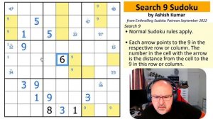 A wonderful variant from September 2022's Enthralling Sudoku.