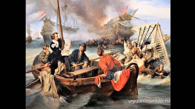 Виллем ван де Вельле, рисующий морское сражение И. Дехой смотреть онлайн