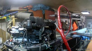 Установка ракушки заднего хода на водомётную насадку для мотора Sea-Pro T40-ES, Yamaha 40 XM,