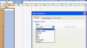 Screencast: Data Validation with dynamic ranges in MS Excel