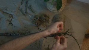 Опора из мха и веток своими руками DIY | 12+