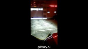 Как светят диодные линзы и ПТФ в Toyota Camry