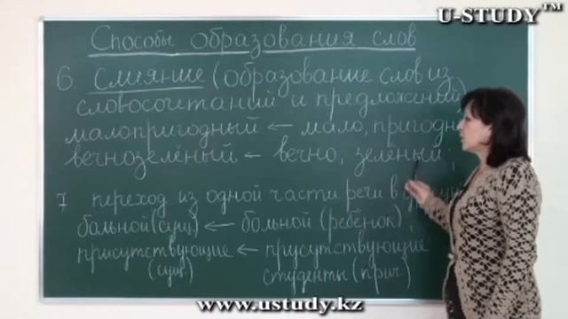 Подготовка к ЕНТ: Русский язык (Слияние, Переход из одной части речи в другую ) смотреть онлайн