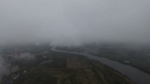 FPV DJI Дрон в облаках